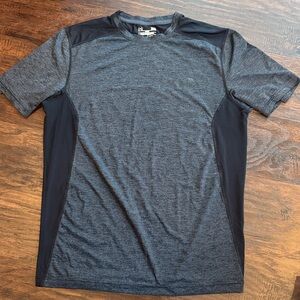 Under Armour Men's Charcoal and Black Short Sleeve Tee